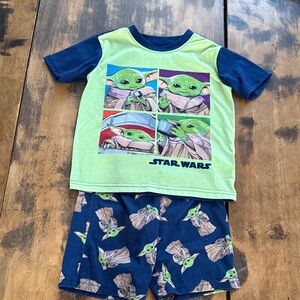 Star Wars Kids Pajama Set - Lime Green and Navy